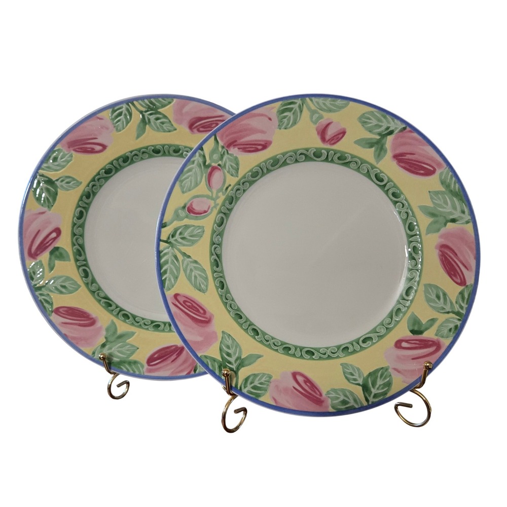 Villeroy & Boch Switch Summerhouse A Rose Dinner Plates Set of 2 Germany